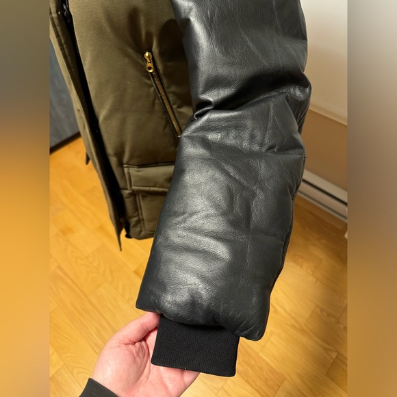 Pre-loved Mackage Cynthia Leather Sleeved Down Parka - Picture 7 of 7